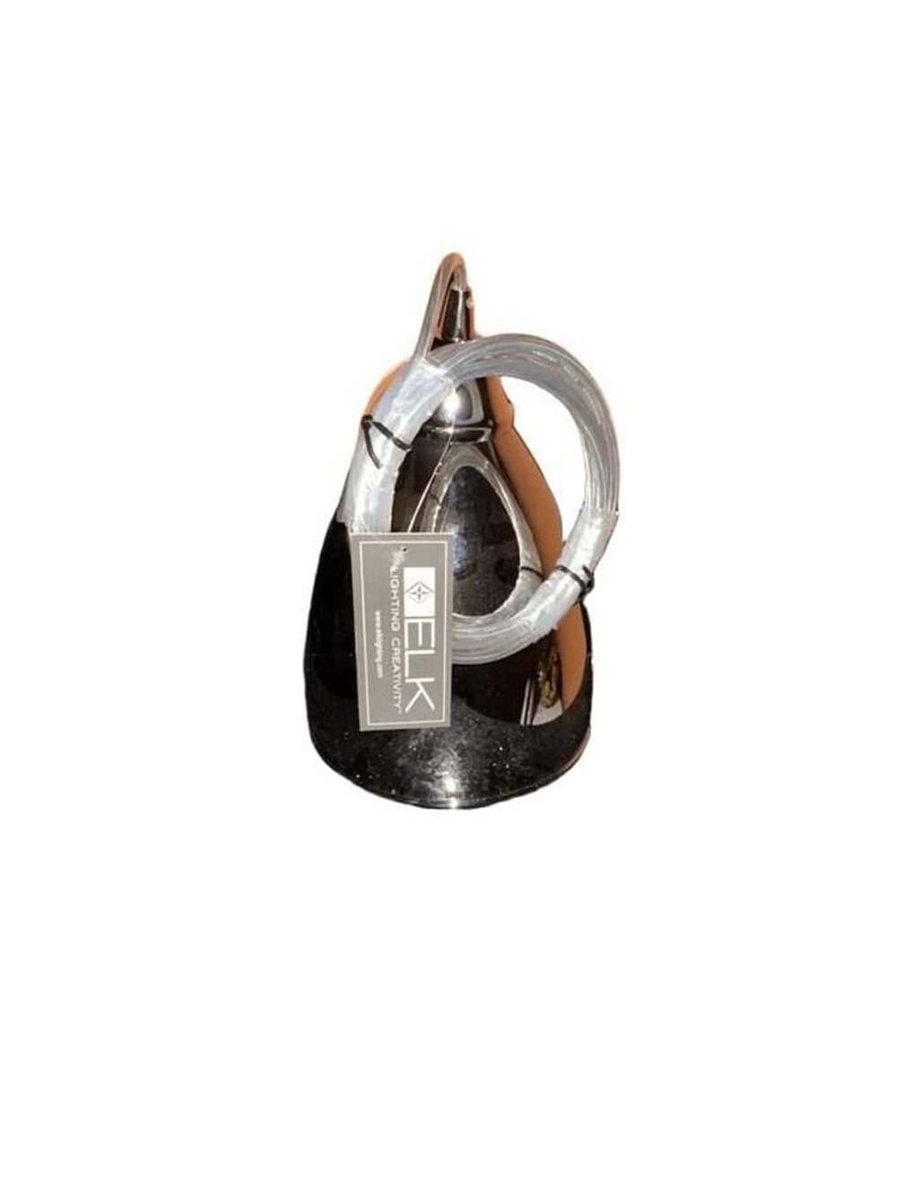 Elk Lighting Chrome Teardrop Pendant Light Fixture New